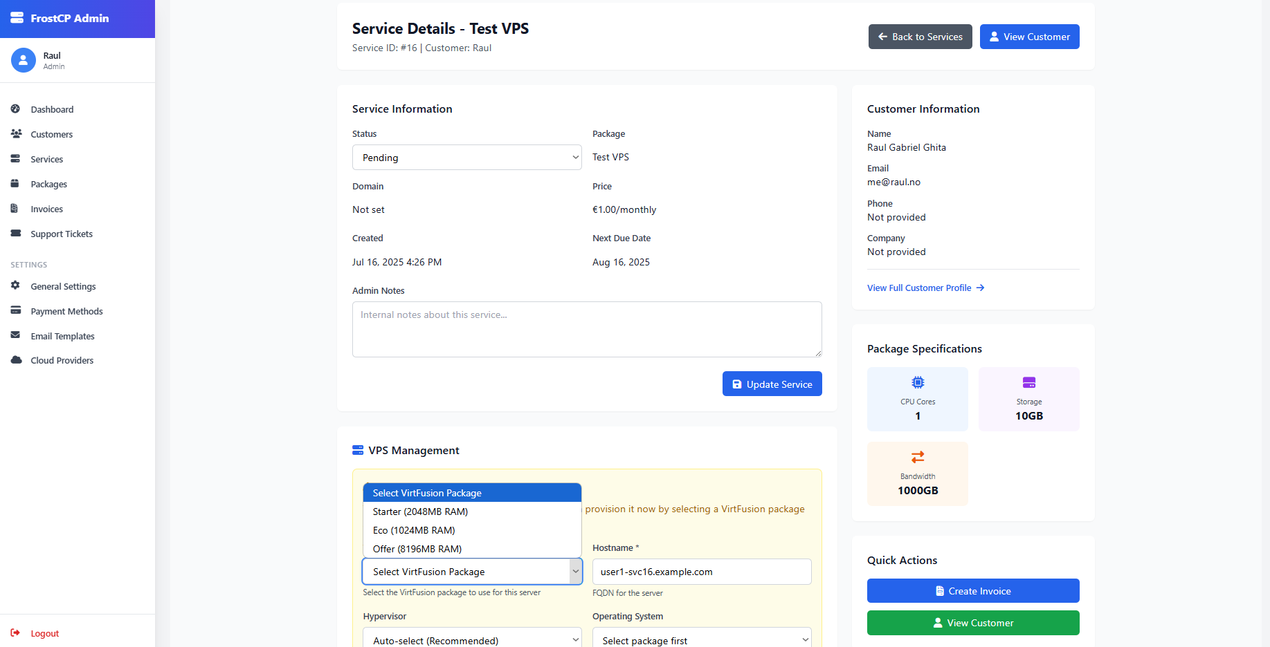 Service Management